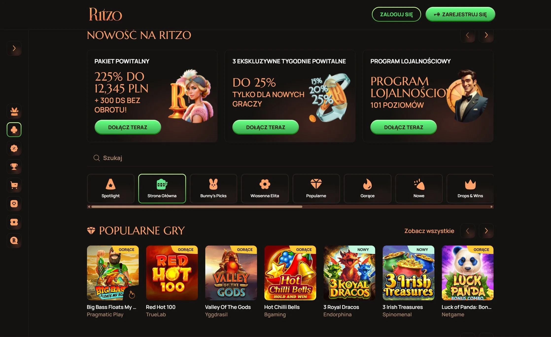 Nowe kasyno online Polska — blackjack, ruletka i kasyno na żywo